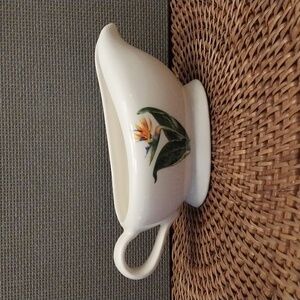 Santa Anita Pottery Flowers of Hawaii Dinnerware Bird of Paradise Gravy Boat